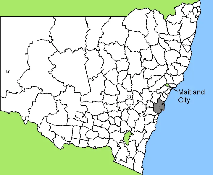 Map: Australiamapnswlgamaitland