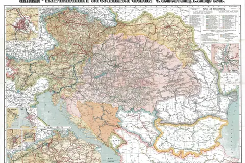 Map: Austrohungarian Railway Map