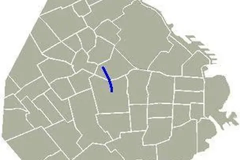 Map: Avenida Dr Honorio Pueyrredn Mapa