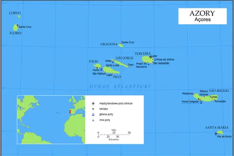 Map: Azory Mapa