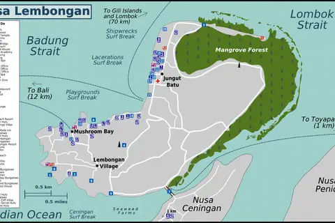 Map: Balinusalembongan Map