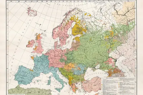 Map: Balkan Map 1910 Adolf Marx