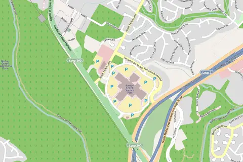 Map: Barton Creek Square Mall Map