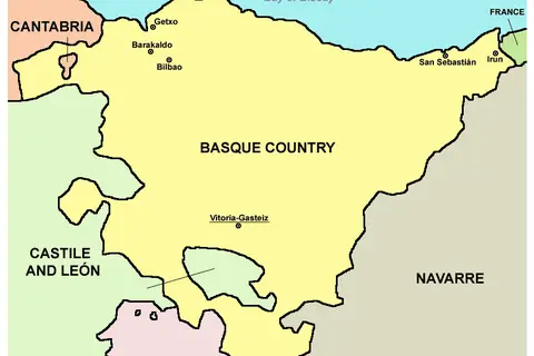 Map: Basque Country Map