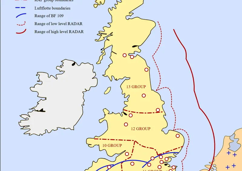 Map: Battle of Britain Map