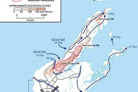 Map: Battle of Peleliu Map