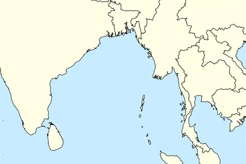 Map: Bay of Bengal Location Map Simple