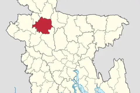Map: Bd Bogura District Locator Map