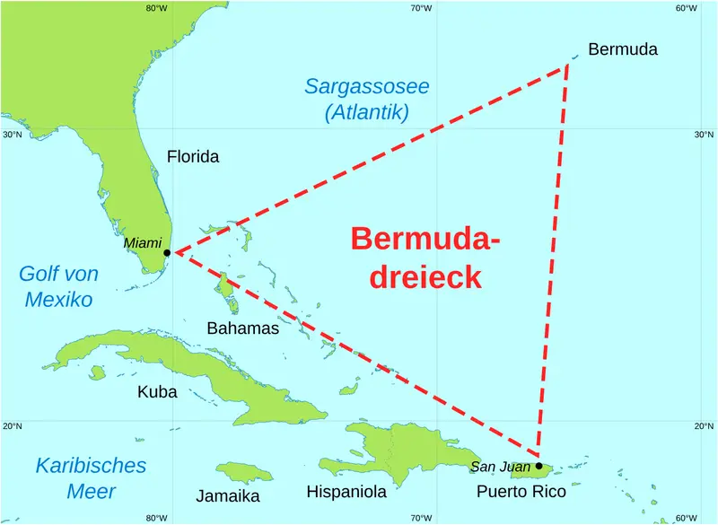 Map: Bermuda Triangle Map de