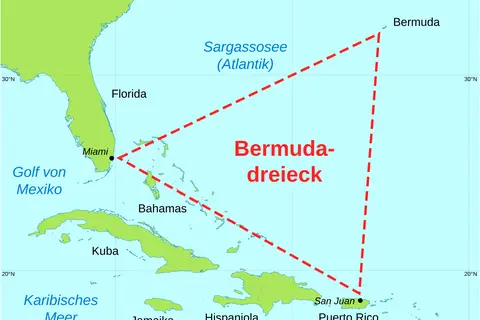 Map: Bermuda Triangle Map de