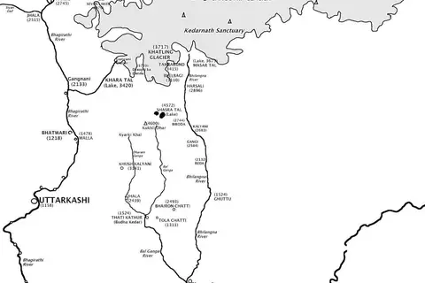 Map: Bhagirathi River Map