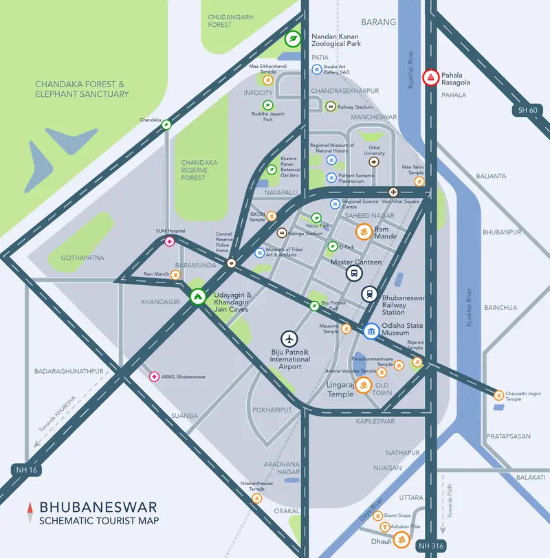 Map: Bhubaneswar Map