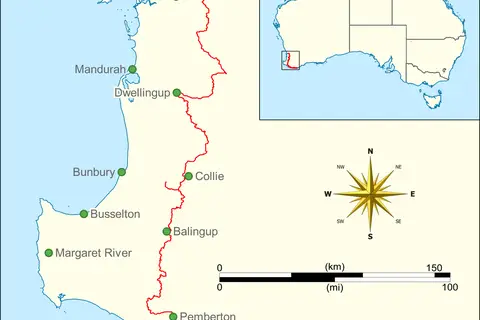 Map: Bibbulmun Track Map