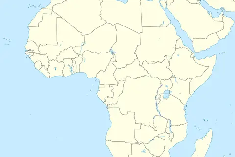Map: Blank in Africa Mini Map Rivers