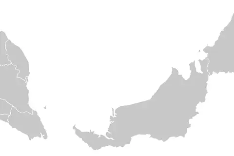 Map: Blank Malaysia Map