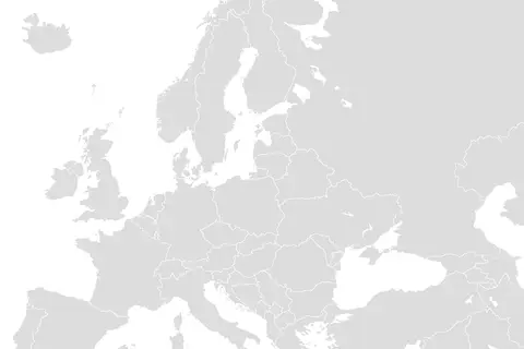 Map: Blank Map Europe with Borders