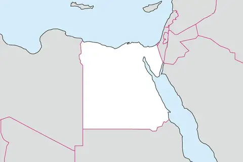 Map: Blank Map of Egypt