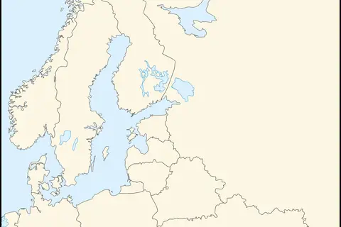 Map: Blank Map of Northeast Europe