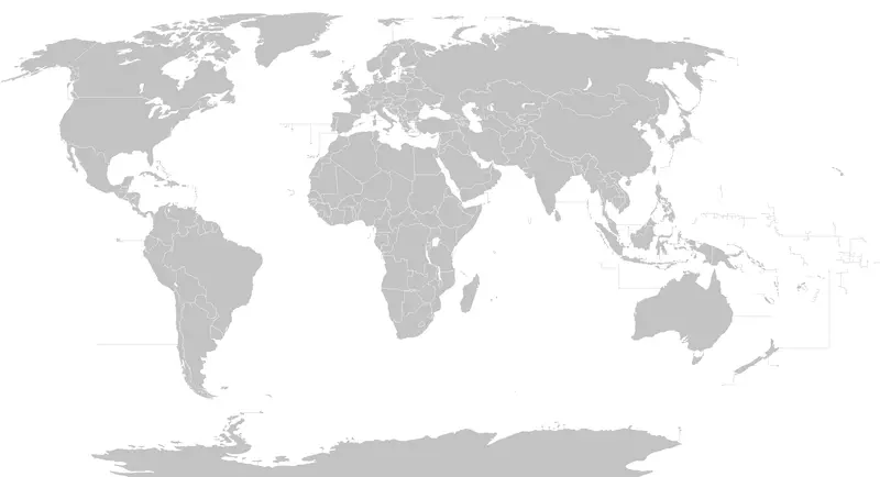 Map: Blank Political World Map 2016