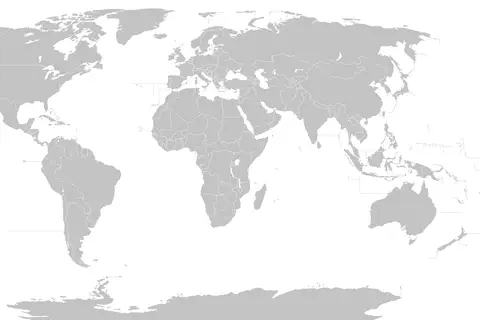 Map: Blank Political World Map 2016