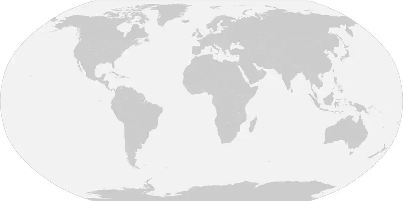 Map: Blank World Map with Us States Borders