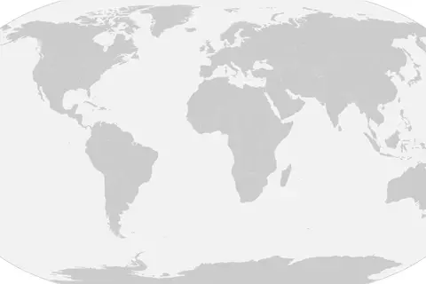 Map: Blank World Map with Us States Borders