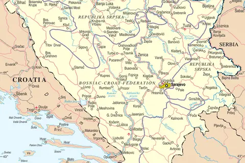 Map: Bosnia and Hercegovina Map