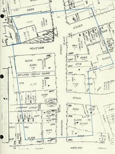 Map: Bostons Adult Entertainment District Zoning Map 1974