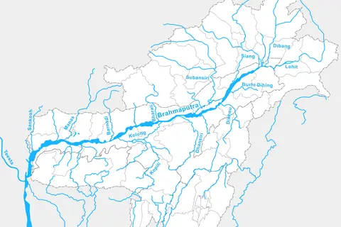 Map: Brahmaputrariverbasin