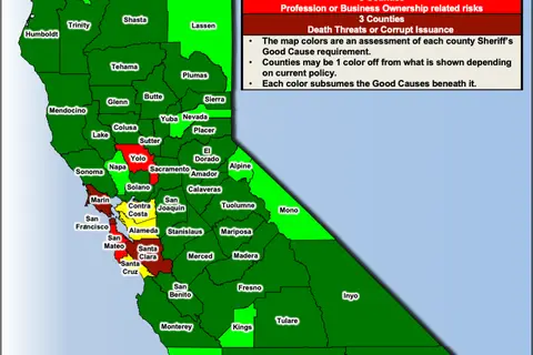 Map: California Ccw Issuance Map