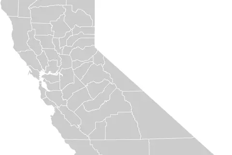 Map: California County Map Riverside County Highlighted