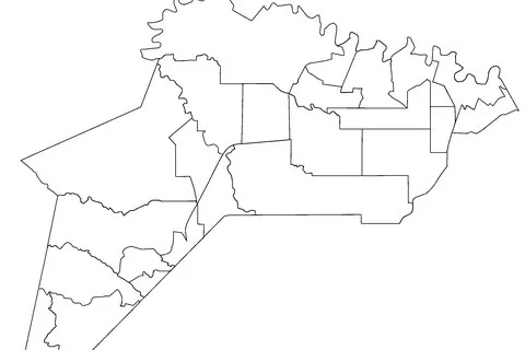 Map: Caloocan North Barangays Blank Map