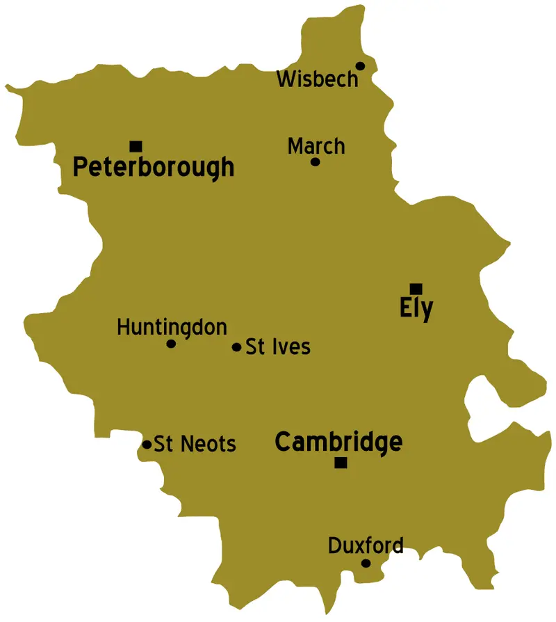 Map: Cambridgeshire Map