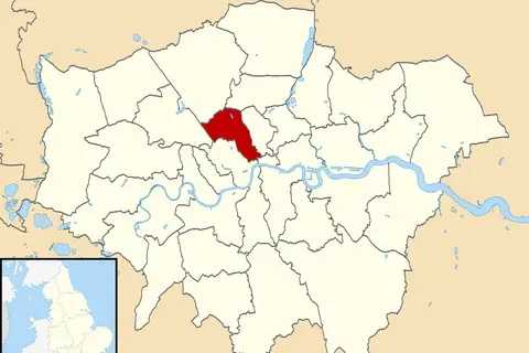Map: Camden Uk Locator Map