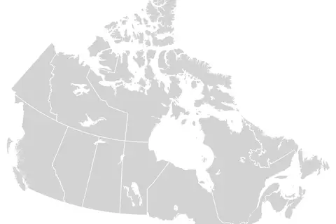 Map: Canada Blank Map