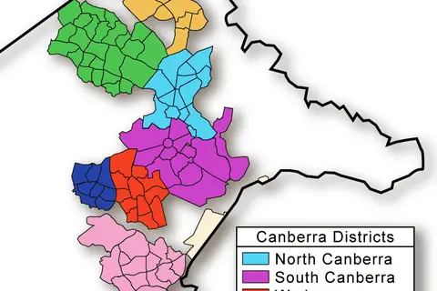 Map: Canberra Map Districtsmjc