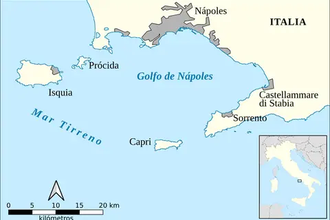 Map: Capri and Ischia Mapes