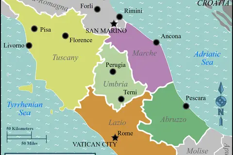 Map: Central Italy Wv Map