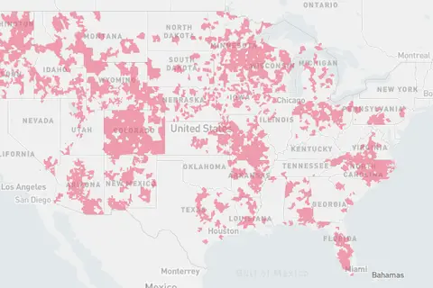 Map: Centurylink Dsl Isp Coverage Map