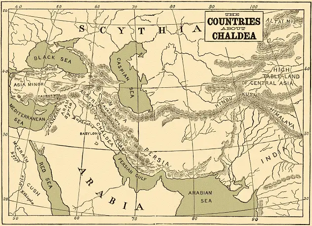 Map: Chaldea Map the Countries Around Chaldea