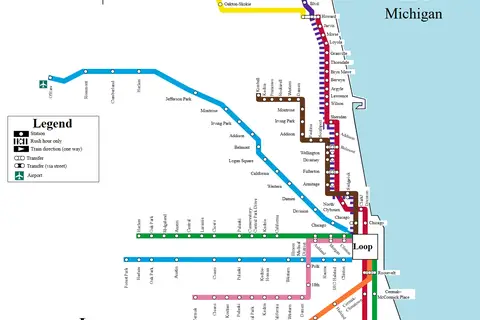 Map: Chicago L Map