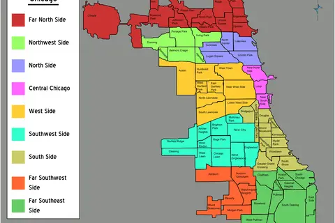 Map: Chicago Neighborhoods Map