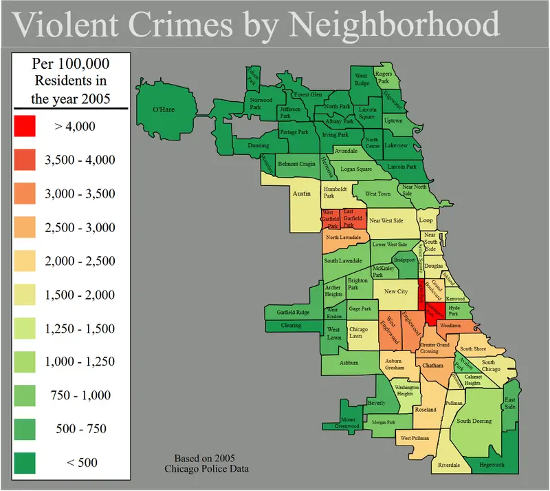 Map: Chicago Violent Crime Map