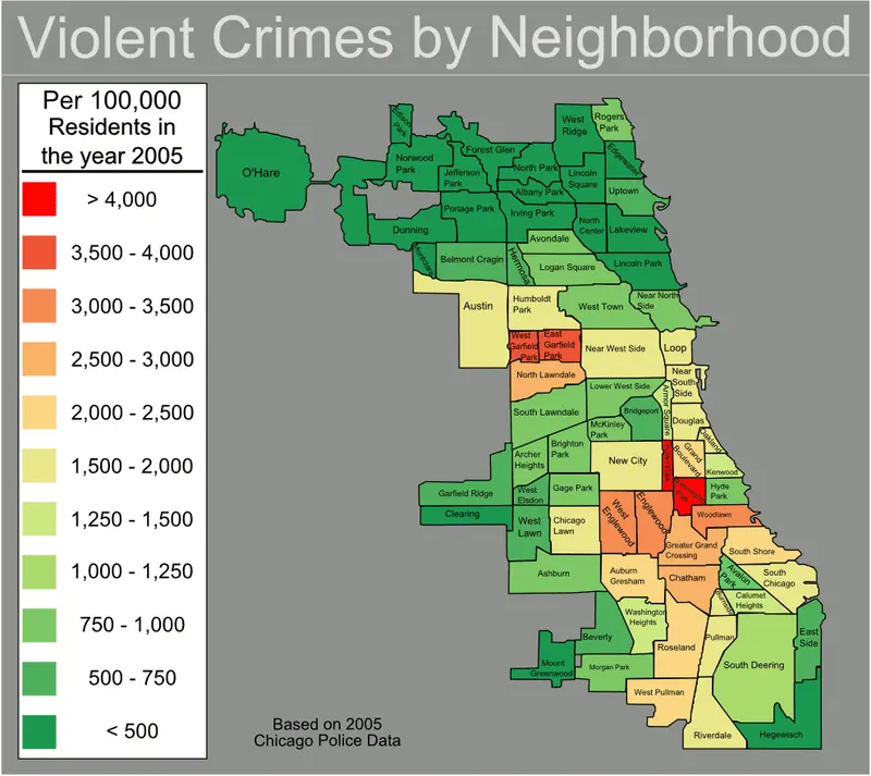 Map: Chicago Violent Crime Map