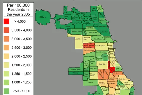Map: Chicago Violent Crime Map