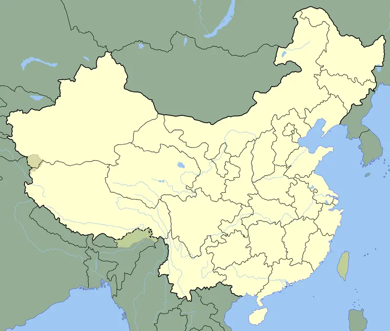 Map: China Blank Map