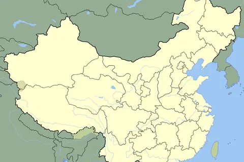 Map: China Blank Map