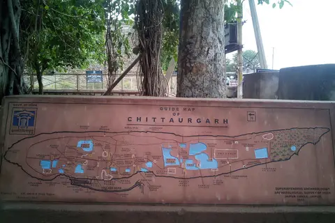 Map: Chittorgarh Fort Map