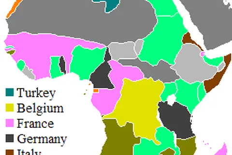 Map: Colonial Africa 1900 Map