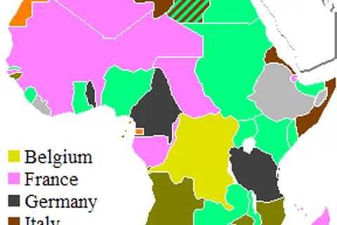 Map: Colonial Africa 1914 Map
